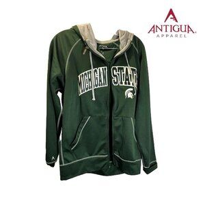 Unisex Antigua Green‎ Michigan State Spartans Wordmark Long-s